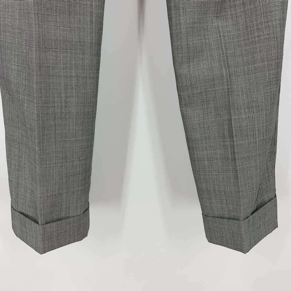 Helmut Lang Pull On Wool Cuffed Suit Pant Sz 4 - Picture 6 of 13